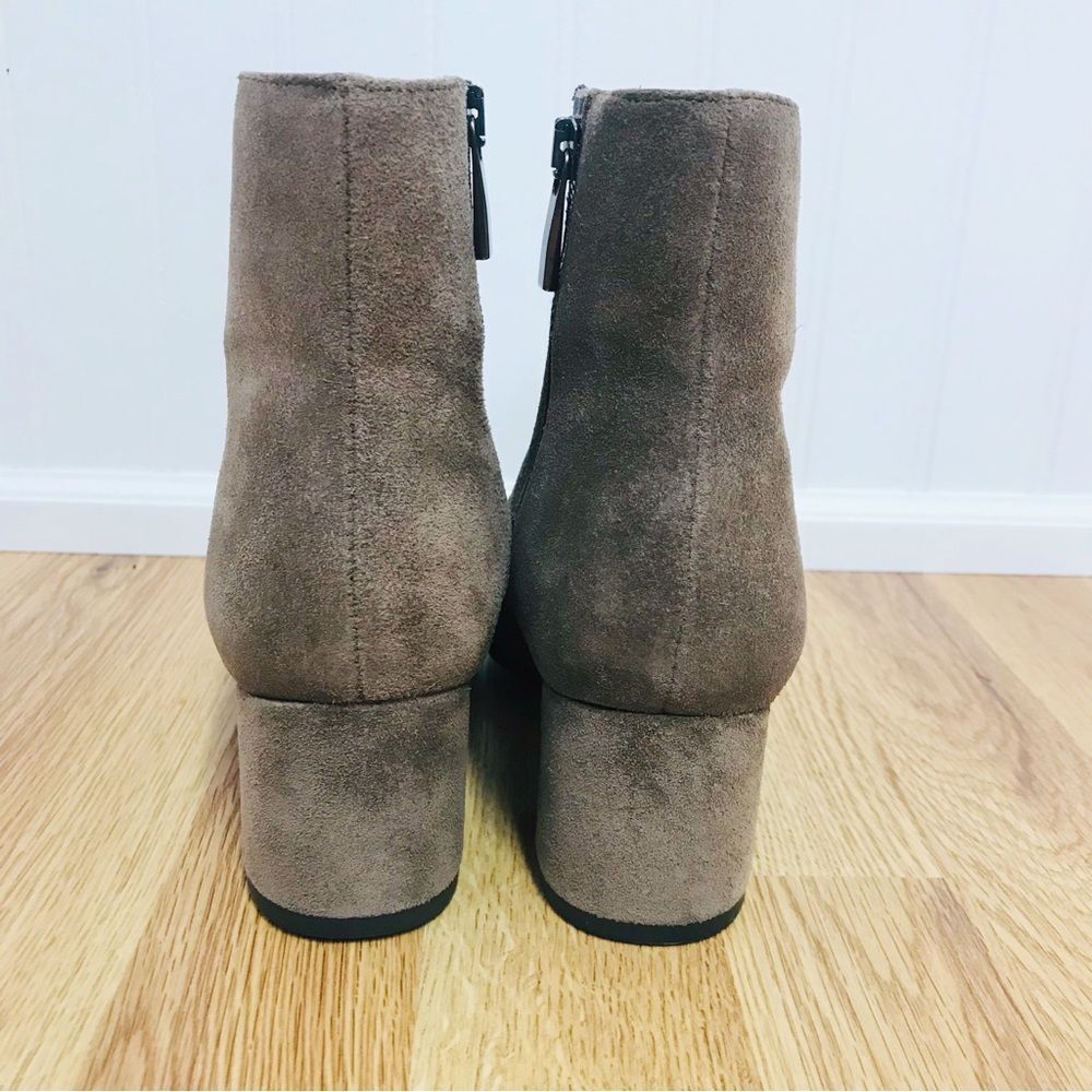 THURSDAY BOOT CO Highline Taupe Suede Ankle‎ Boot Bootie Chunky Heel Size 5 New - Picture 5 of 11
